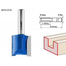 Фреза пазовая прямая 24x25мм, хвостовик 8мм