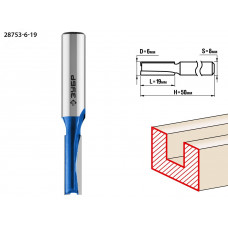 Фреза пазовая прямая 6x19мм, хвостовик 8мм