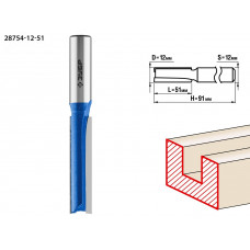 Фреза пазовая прямая, удлиненная 12x51мм, хвостовик 12мм