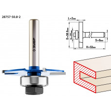 Фреза горизонтально-пазовая 50,8x2мм, хвостовик 8мм
