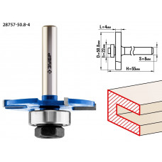 Фреза горизонтально-пазовая 50,8x4мм, хвостовик 8мм