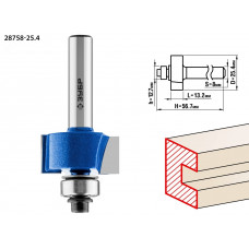 Фреза фальцевая 25.4x13мм, хвостовик 8мм
