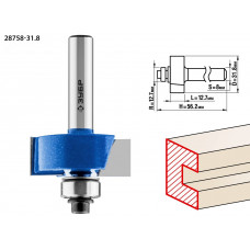 Фреза фальцевая 31,8x12,7мм, хвостовик 8мм