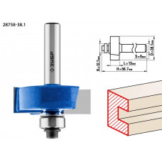 Фреза фальцевая 38.1x13мм, хвостовик 8мм
