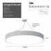 Светильник LED ЭРА Geometria SPO-132-W-40K-088 Ring 88Вт 4000К 8200Лм IP40 800*80 белый подвесной драйвер внутри