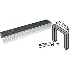 Скобы для степлера закаленные 11.3 мм х 0.7 мм, (узкие тип 53) 14 мм, 1000 шт