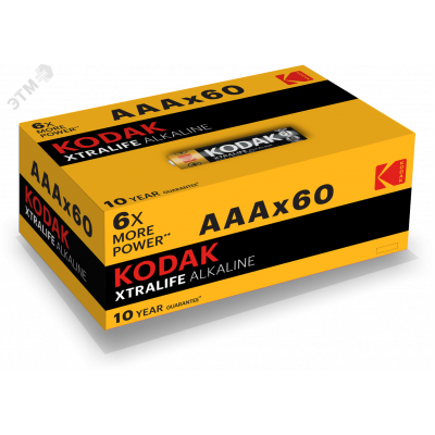 Батарейка LR03-60 (4S) colour box XTRALIFE Alkaline [K3A-60] (60/1200/38400)