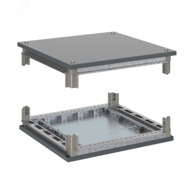 Комплект, крыша и основание, для оцинкованных шкафов OptiBox M, 1000x800 мм