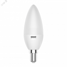 Лампа Gauss Elementary Свеча 10W 750lm 6500K Е14 LED 1/10/100