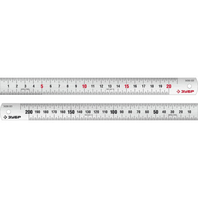 Линейка Про-20, усиленная нержавеющая 0.20 м, Профессионал