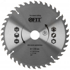 Диск пильный для циркулярных пил по дереву 230 х 30/25.4 х 40T