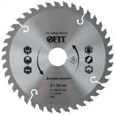 Диск пильный для циркулярных пил по ламинату 185 х 30/25.4 х 40T