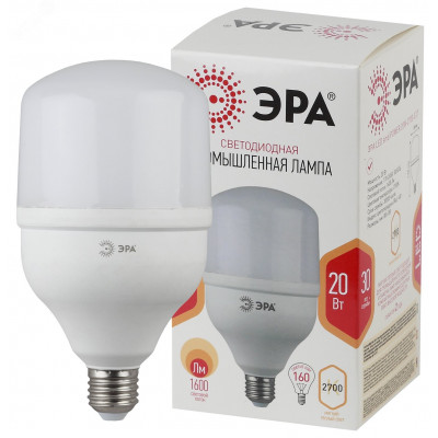 Лампа светодиодная LED POWER T80-20W-2700-E27 (диод колок 20Вт тепл E27) (40/600) (40/1280)