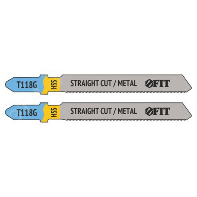 Полотна по металлу, HSS, фрезерованные, волнистые зубья, 76/51/0,7 мм (Т118G), 2 шт.