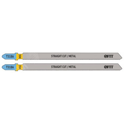 Полотна по металлу, HSS, фрезерованные, волнистые зубья, 132/106/1,2 мм (T318A), 2 шт.