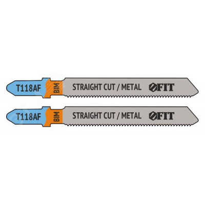 Полотна по металлу, Bimetal, фрезерованные, волнистые зубья, 76/51/1,2 мм (T118AF), 2 шт.