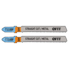 Полотна по металлу, Bimetal, фрезерованные, волнистые зубья, 76/51/2 мм (T118BF), 2 шт.