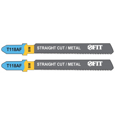 Полотна по металлу, Bimetal, фрезерованные, волнистые зубья, 76/51/1.1 мм (T118AF), 2 шт