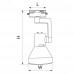 Светильник трековый под лампу E27, черный AL193