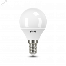 Лампа Gauss Elementary Шар 12W 950lm 6500K Е14 LED 1/10/100