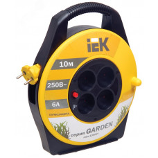 Катушка УК10 с т/з 4 места 2Р/10м 2х0,75 мм2 Garden