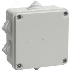 Коробка расп. КМ41233 о/п 100х100х50мм IP44 6 вв. серая IEK