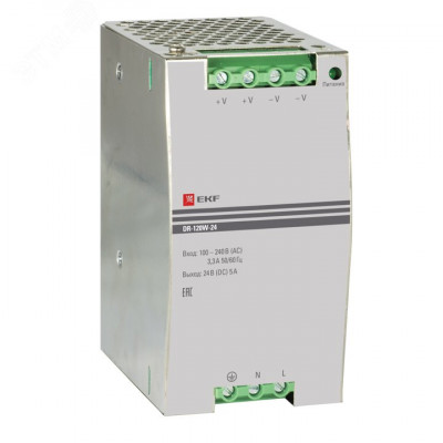 Блок питания 24В DR-120W-24 EKF PROxima