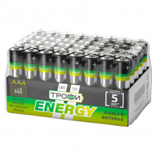 Батарейка Трофи LR03-40 bulk ENERGY Alkaline (40/960/38400)