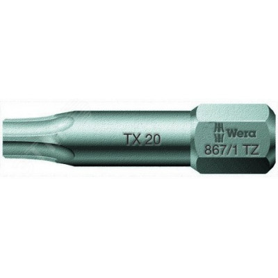 Бита торсионная 867/1 TZ TORX вязкая твердость хвостовик 1/4 C 6.3 TX 6X25 мм