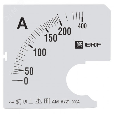 Шкала сменная для A721 200/5А-1,5 PROxima