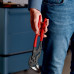 KNIPEX Клещи переставные - гаечный ключ, 68 мм (2 1/2''), L-300 мм, Cr-V, серые, обливные рукоятки, с держателем для торгового оборудования, KN-8601300SB