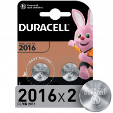 Duracell Specialty литиевая батарейка типа таблетка 2016, 3 V, упаковка из 2 шт. (DL2016/CR2016), предназначена для использования в электронных брелоках, весах,