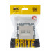 BRITE Розетка компьютерная двойная кат.5E RJ45 РК10-2-БрЖ жемчуг