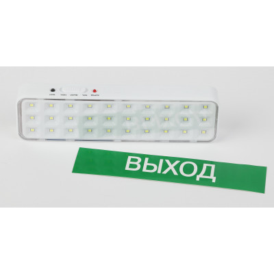 Светильник светодиодный аварийный непостоянный DBA-102-0-20 30LED 5ч IP20 выход (40/1920)