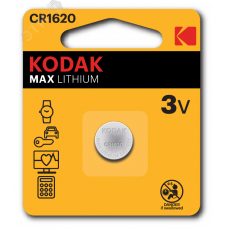 Батарейка Kodak CR1620-1BL MAX Lithium (60/240/50400)