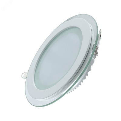 Светильник Gauss Glass круг 18W 1390lm 3000K 185-265V IP20 монт ?170 200*36 с дек стеклом LED 1/20