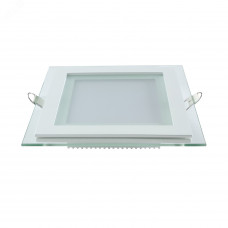 Светильник Gauss Glass кв 12W 990lm 4000K 185-265V IP20 монт 130х130 160*160*36 с дек стек LED 1/10/40