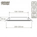 Светильник Gauss Glass кв 18W 1480lm 4000K 185-265V IP20 монт 170х170 200*200*36 с дек стек LED 1/20