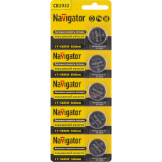 Элемент питания Navigator 94 765 NBT-CR2032-BP5