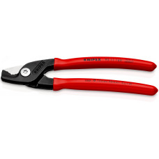 KNIPEX StepCut кабелерез, ступенчатый рез, рез кабель d 15 мм (50 мм2, AWG 1/0), L-160 мм, чёрный, обливные рукоятки, KN-9511160