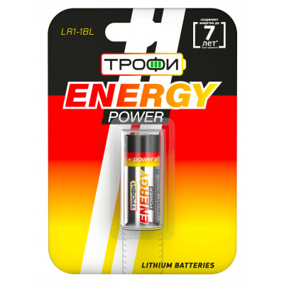 Батарейка Трофи LR1-1BL ENERGY POWER Alkaline (12/144/9504)