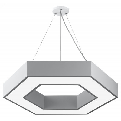 Светильник LED Geometria Hexagon SPO-124-W-40K-051 51Вт 4000К 800*800*80 белый подвесной драйвер внутри