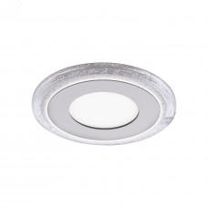 Светильник Gauss Bubbles круг 3+3W, 350lm 4000K 180-265V IP20 монтаж ?80 103*31мм 3 режима LED 1/40