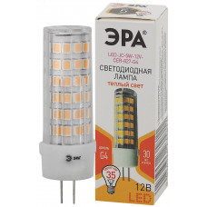 Лампа светодиодная LED JC-5W-12V-CER-827-G4 (диод капсула 5Вт тепл G4) (20/500/21000)