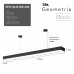 Светильник LED Geometria Block SPO-114-B-40K-036 36Вт 4000К 2800Лм IP40 1200х130х50 черный подвесной драйвер внутри