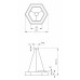 Светильник светодиодный Geometria Hexagon SPO-123-B-40K-045 45Вт 4000К 2500Лм IP40 600*600*80 черный подвесной