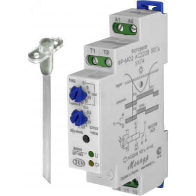 Фотореле ФР-М02 AC230B УХЛ4 с датчиком
