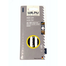 Пилка для лобзика HGS 14  х5шт/уп для дерева до 50мм (быстрый рез)