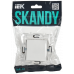 SKANDY Вывод кабеля SK-O01W арктический белый IEK