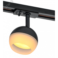 LIGHTING Светильник 4118 декоративный трековый поворотный под лампу GX53 черный IEK